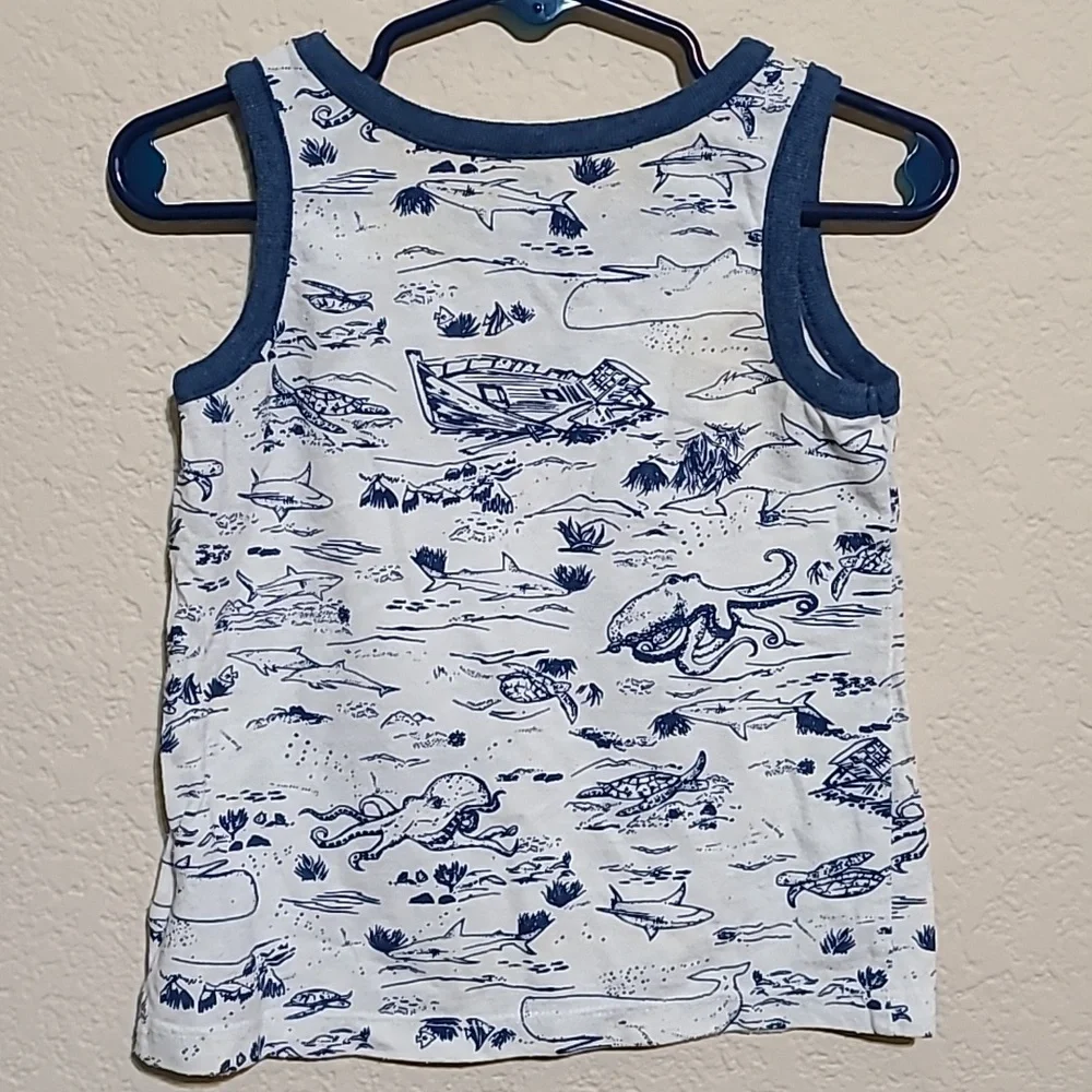 Old Navy Underwater Landscape Tank Top